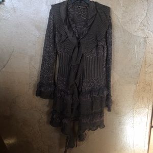 Brown Sweater Cardigan Size Medium